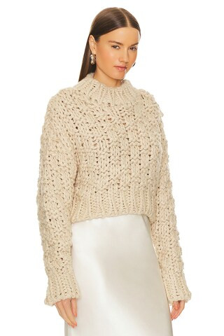 Lovers and Friends x Bridget Jolene Knit Sweater in Oatmeal from Revolve.com | Revolve Clothing (Global)