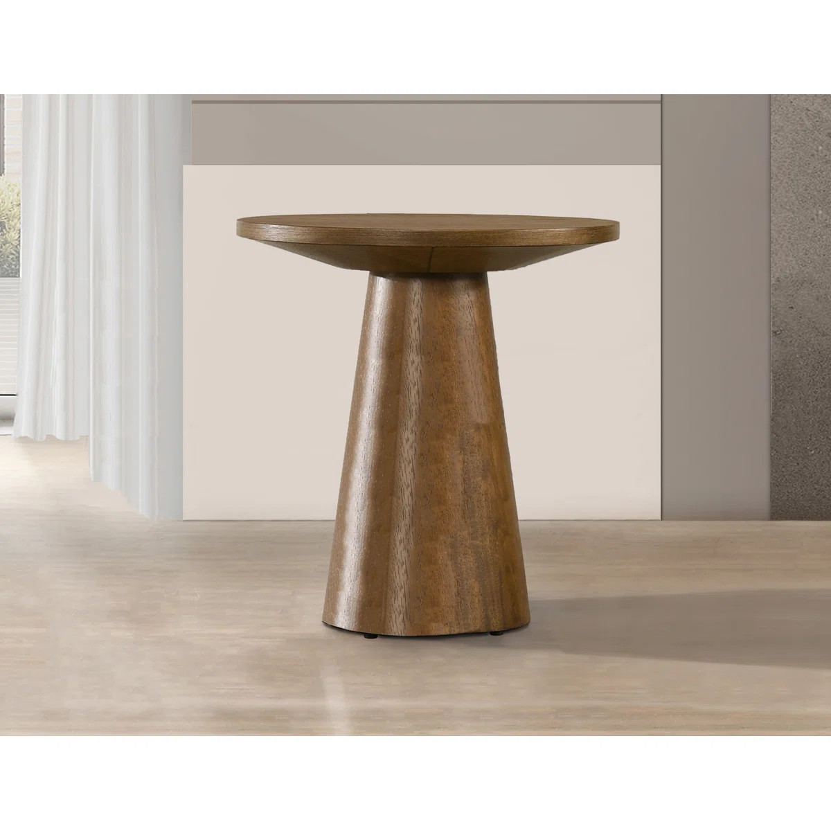 Andreacchio Pine 20" Round Solid Wood Sofa Table | Wayfair North America
