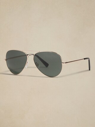 Metal Aviator Sunglasses | Banana Republic Factory