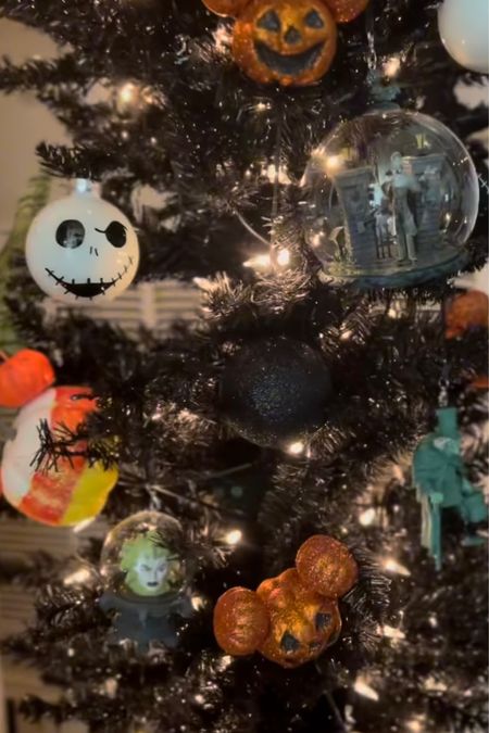 The black, pre-lit pencil tree I used to display all my Disney Halloween ornaments + DIY Mickey pumpkins 🎃

#HalloweenTree #SpookyCute #DisneyHalloween #HauntedMansion #NightmareBeforeChristmas #MickeyPumpkin

#LTKHoliday #LTKHalloween #LTKkids
