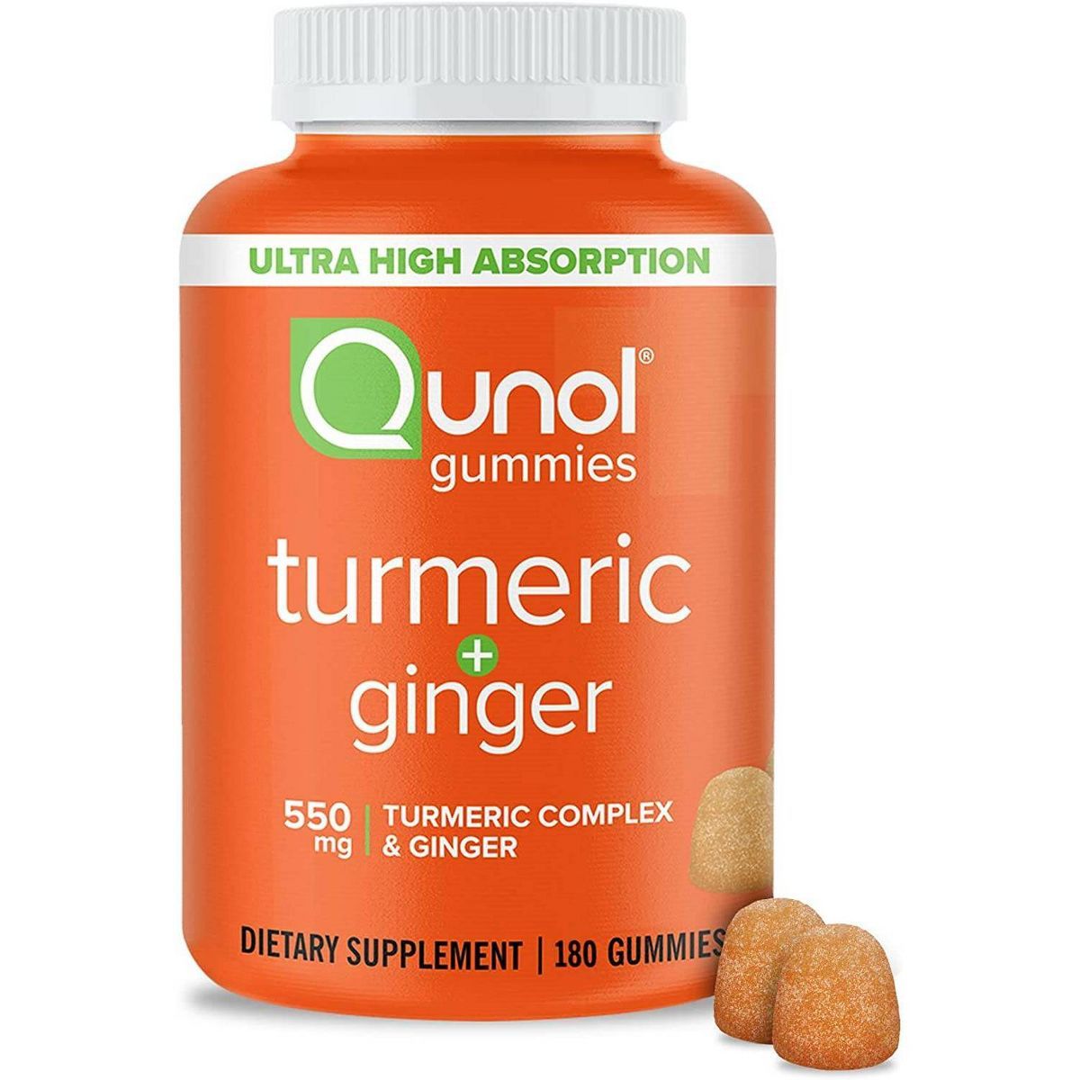 Qunol Turmeric + Ginger Vitamin Vegan Gummies - 60ct | Target