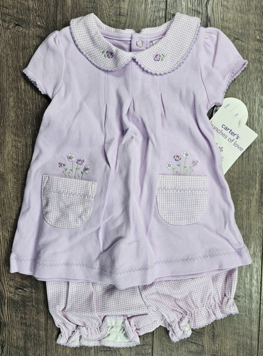 Baby Girl Clothes New Vintage Carter's 9 Month 2pc Bunches Of Love Dress  | eBay | eBay US