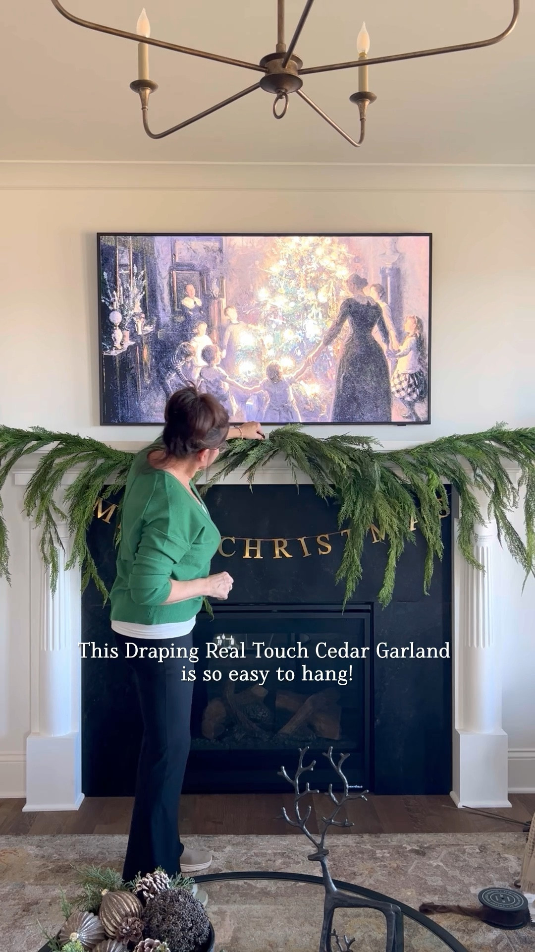 This draping real touch cedar garland is back in stock and it’s 25% off! I love the light and airy look on my mantel. I used two plus one swag on my 7 foot mantel  

#LTKSeasonal #LTKFindsUnder100 #LTKHome