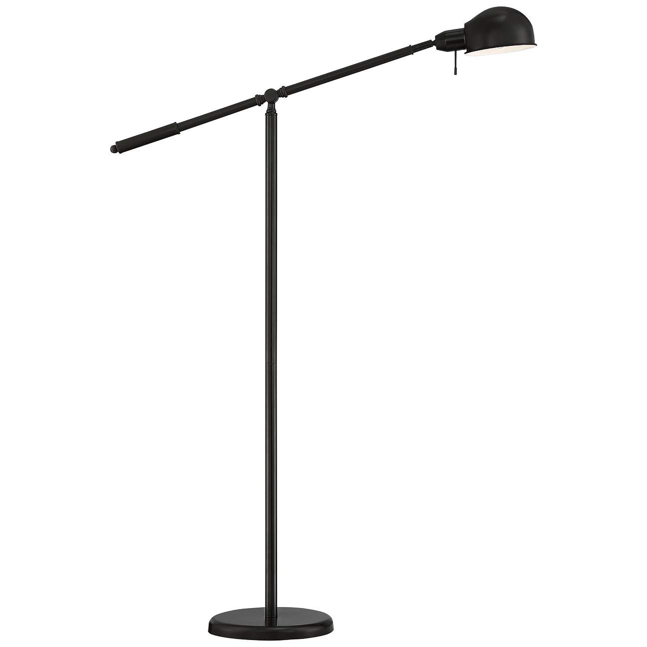 Dawson Dark Bronze Adjustable Pharmacy Floor Lamp | Lamps Plus