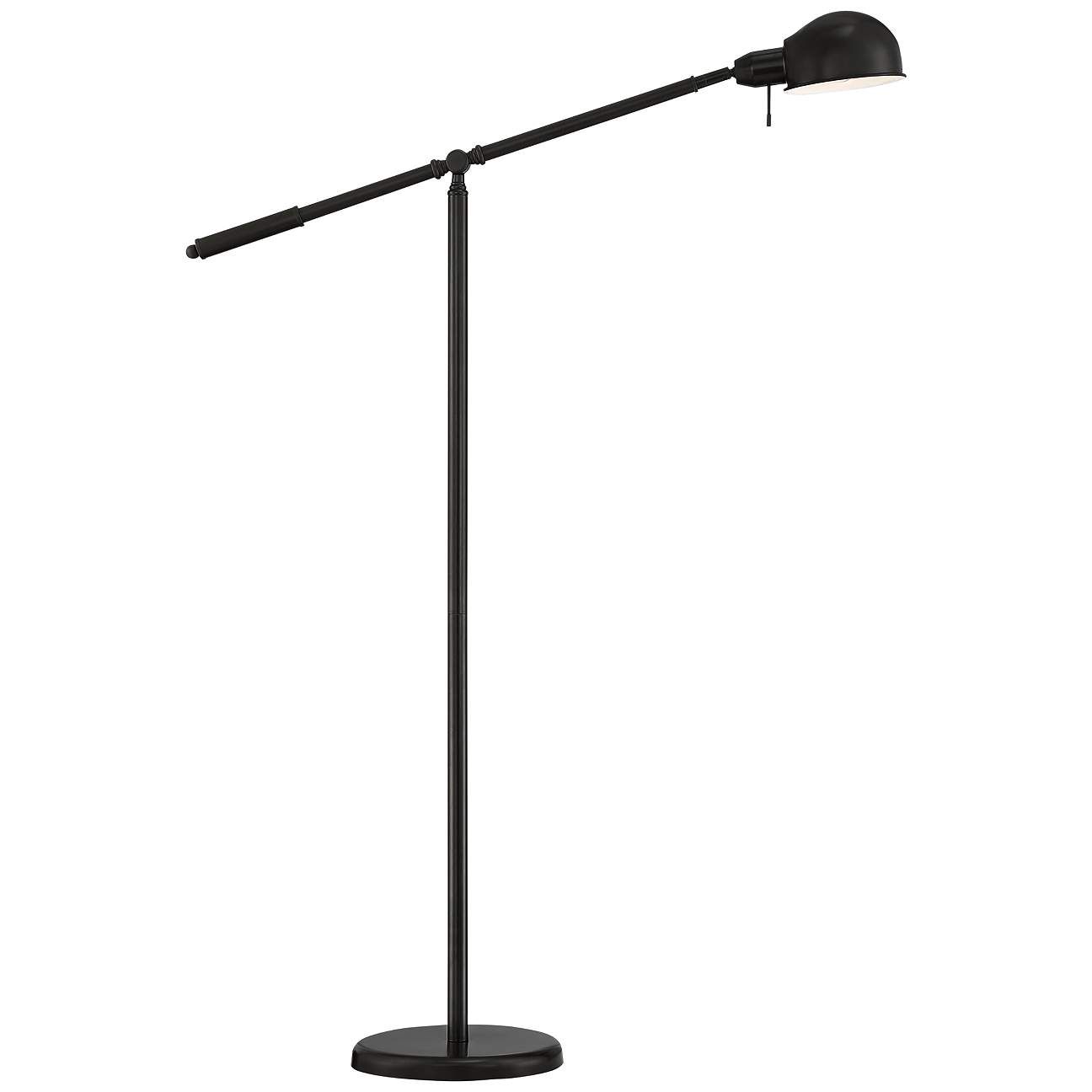Dawson Dark Bronze Adjustable Pharmacy Floor Lamp | Lamps Plus