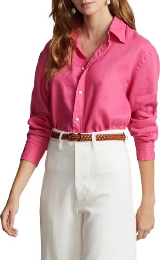 Polo Ralph Lauren Linen Button-Down Shirt | Nordstrom | Nordstrom