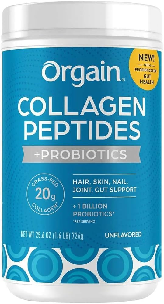 Orgain Collagen +Superfoods with 20 Grams of Grass-Fed Collagen and Vitamin C, Unflavored, 25.6 o... | Amazon (US)