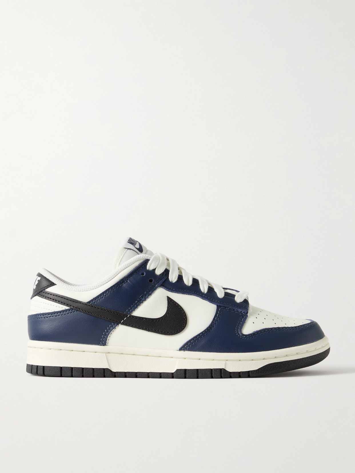 Nike - Dunk Low Leather Sneakers - Blue | NET-A-PORTER (US)