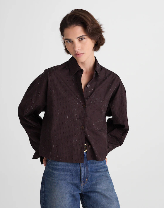 Straight-Hem Shirt in Poplin | Madewell