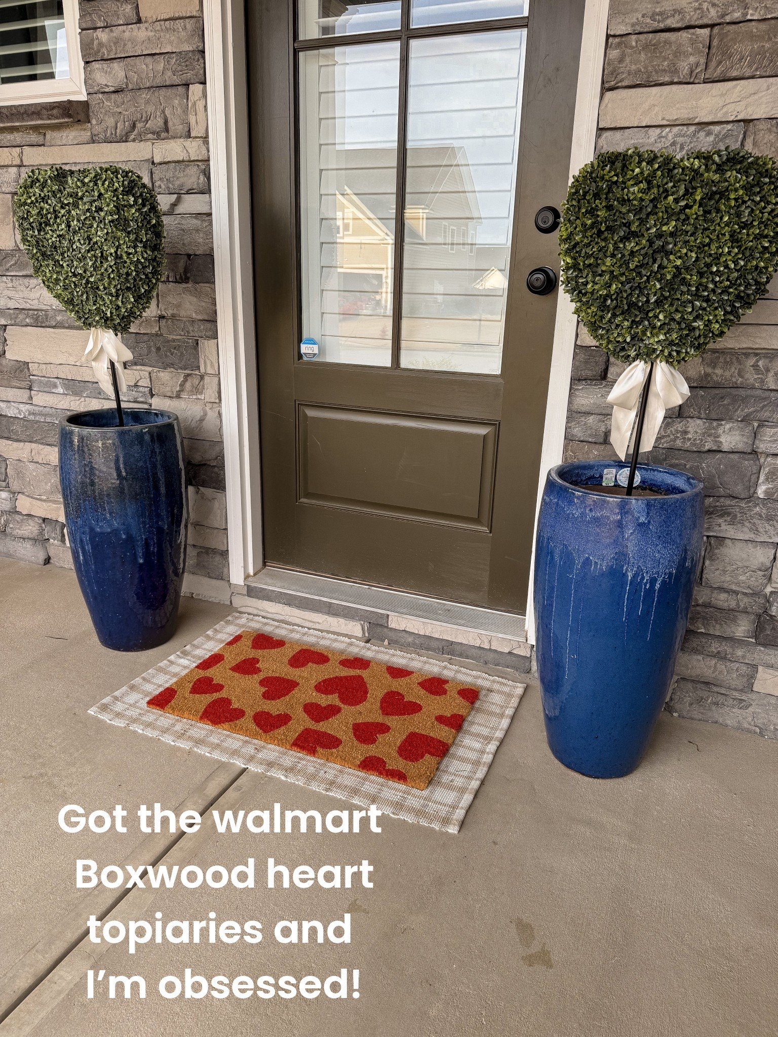 These Walmart boxwood heart topiaries are the cutest way to add a little love to your front porch! ❤️ At just $45 each, they make such a statement without the high price tag — perfect for Valentine’s Day porch décor, seasonal outdoor styling, and year-round entryway curb appeal.

I love how these heart-shaped boxwoods instantly elevate your front door with a charming, designer-inspired look. They’re perfect for front porch décor, outdoor planters, entryway styling, and even wedding or event decorations. Such an easy way to make your home feel festive and welcoming!

Sharing these Walmart outdoor décor finds in my LTK — they’re a must if you love affordable home décor that looks way more expensive. ✨

#WalmartFinds #WalmartHome #FrontPorchDecor #ValentinesDayDecor #OutdoorDecor #EntrywayStyling #BoxwoodTopiary #HeartTopiary #AffordableHomeDecor #WalmartDecor #SeasonalDecor #LTKHome #HomeStyle #CurbAppeal