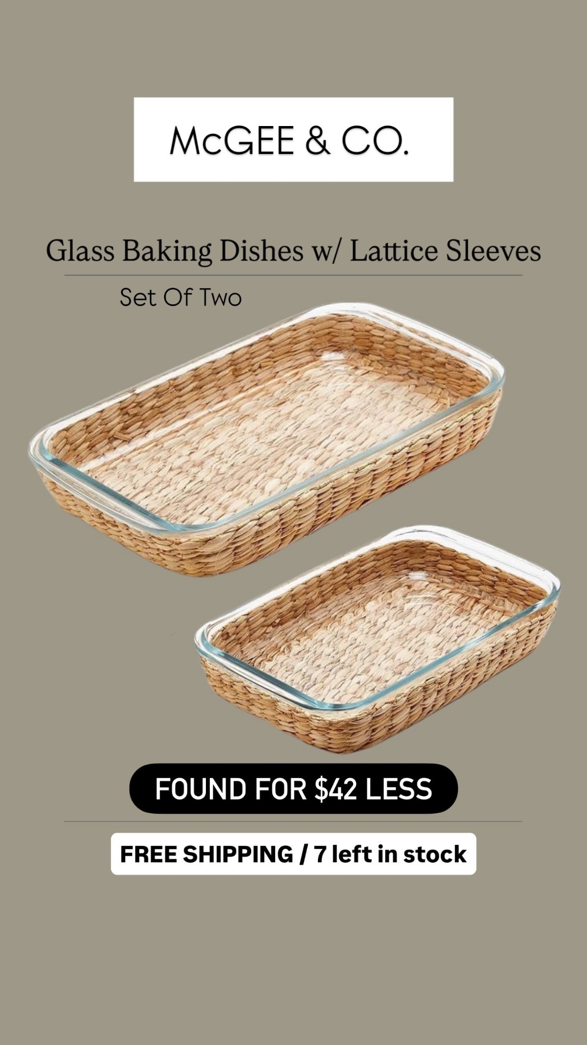 McGee & Co Baking Dishes | set of two | look for less | dupe | kitchen essentials | bakeware | amazon find | | kitchen must haves 

#LTKHome #LTKFindsUnder100 #LTKSaleAlert