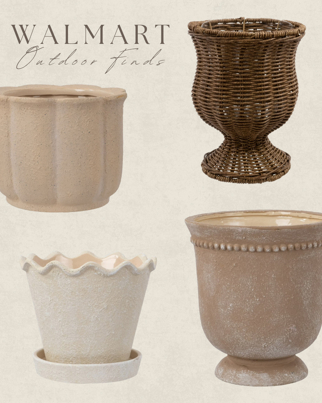 Walmart outdoor planters! These are such a great find for the season! 

 #LTKU #LTKHome #LTKSaleAlert