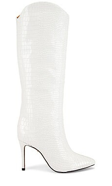 Schutz Maryana Boot in White Croc from Revolve.com | Revolve Clothing (Global)