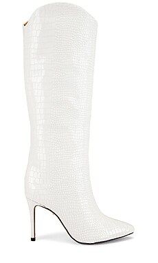 Schutz Maryana Boot in White Croc from Revolve.com | Revolve Clothing (Global)