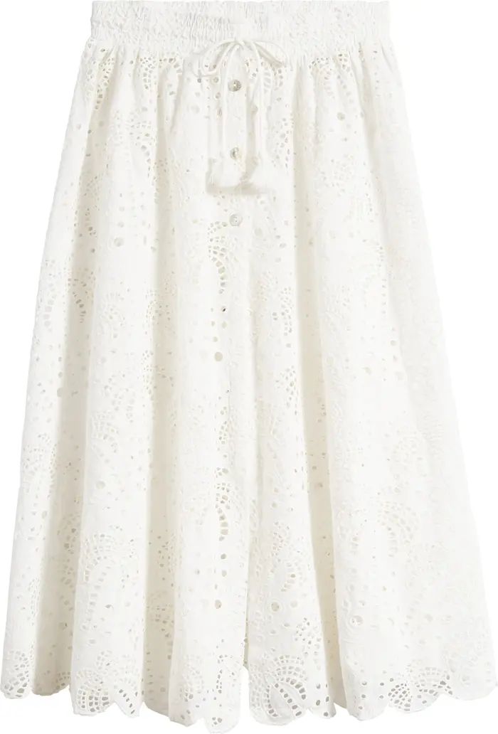 Laise Cotton Eyelet Cover-Up Skirt | Nordstrom