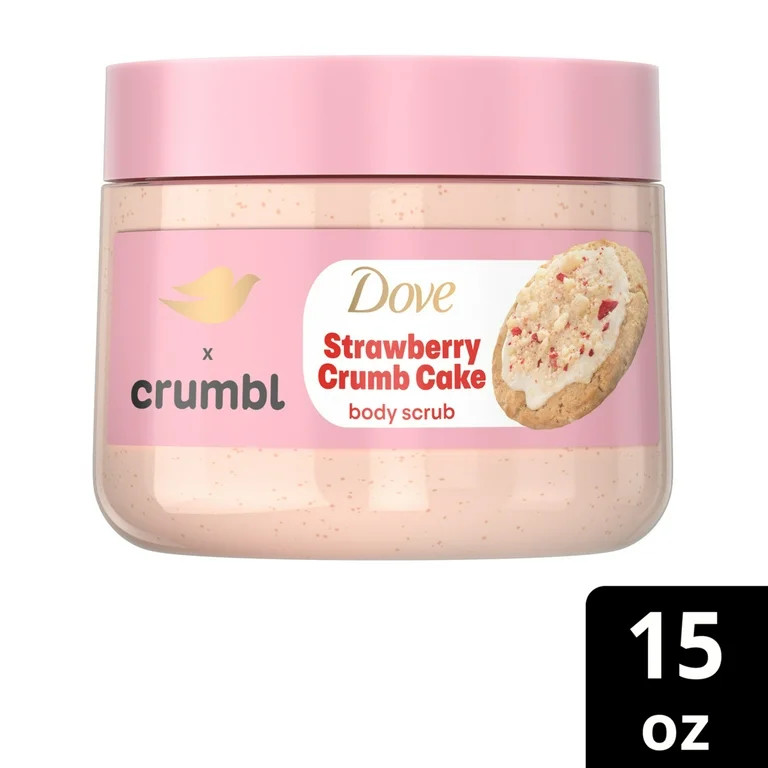 Dove Crumbl Body Scrub Strawberry Crumb Cake, 15 oz | Walmart (US)