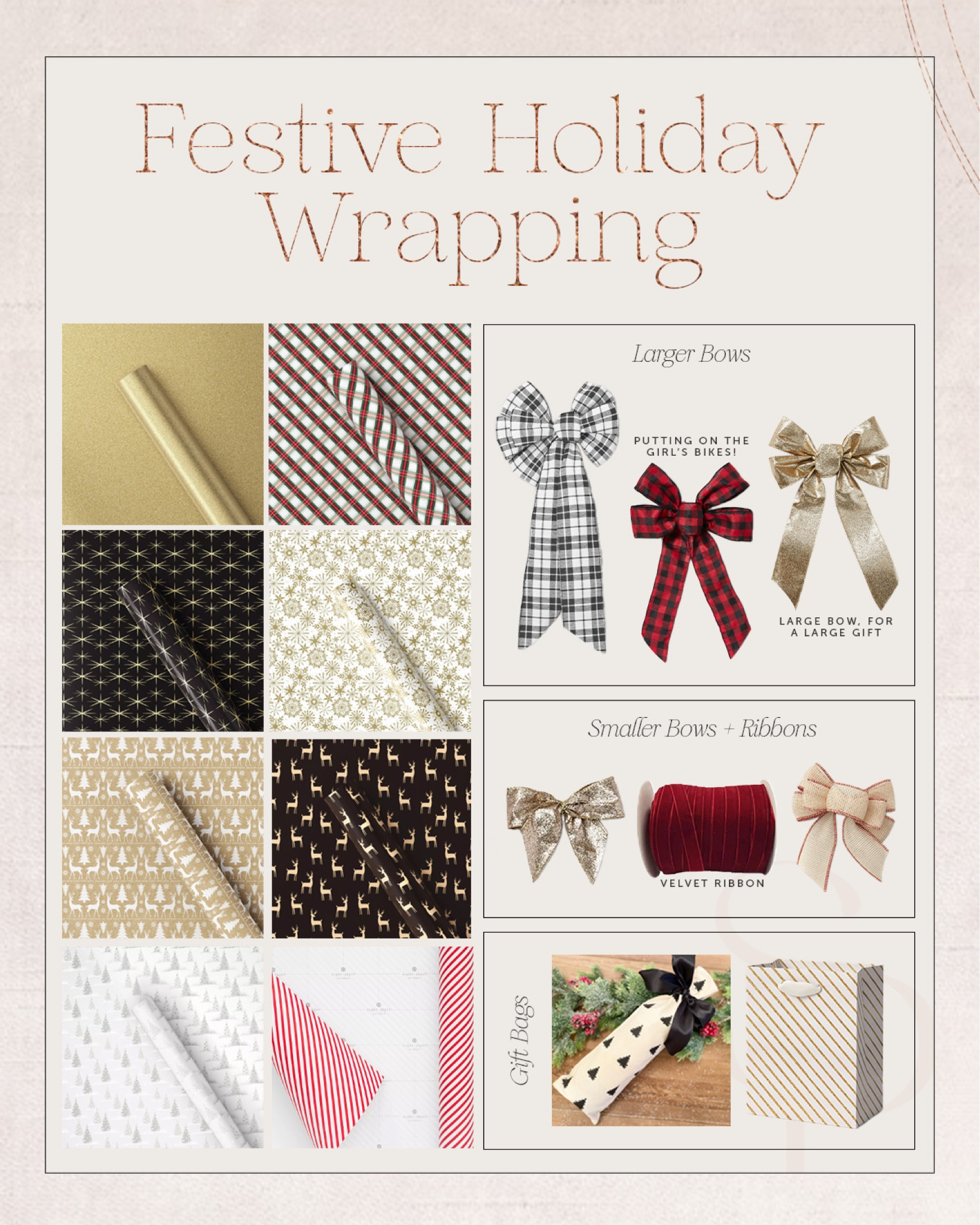 Festive holiday wrapping paper 

#LTKHoliday