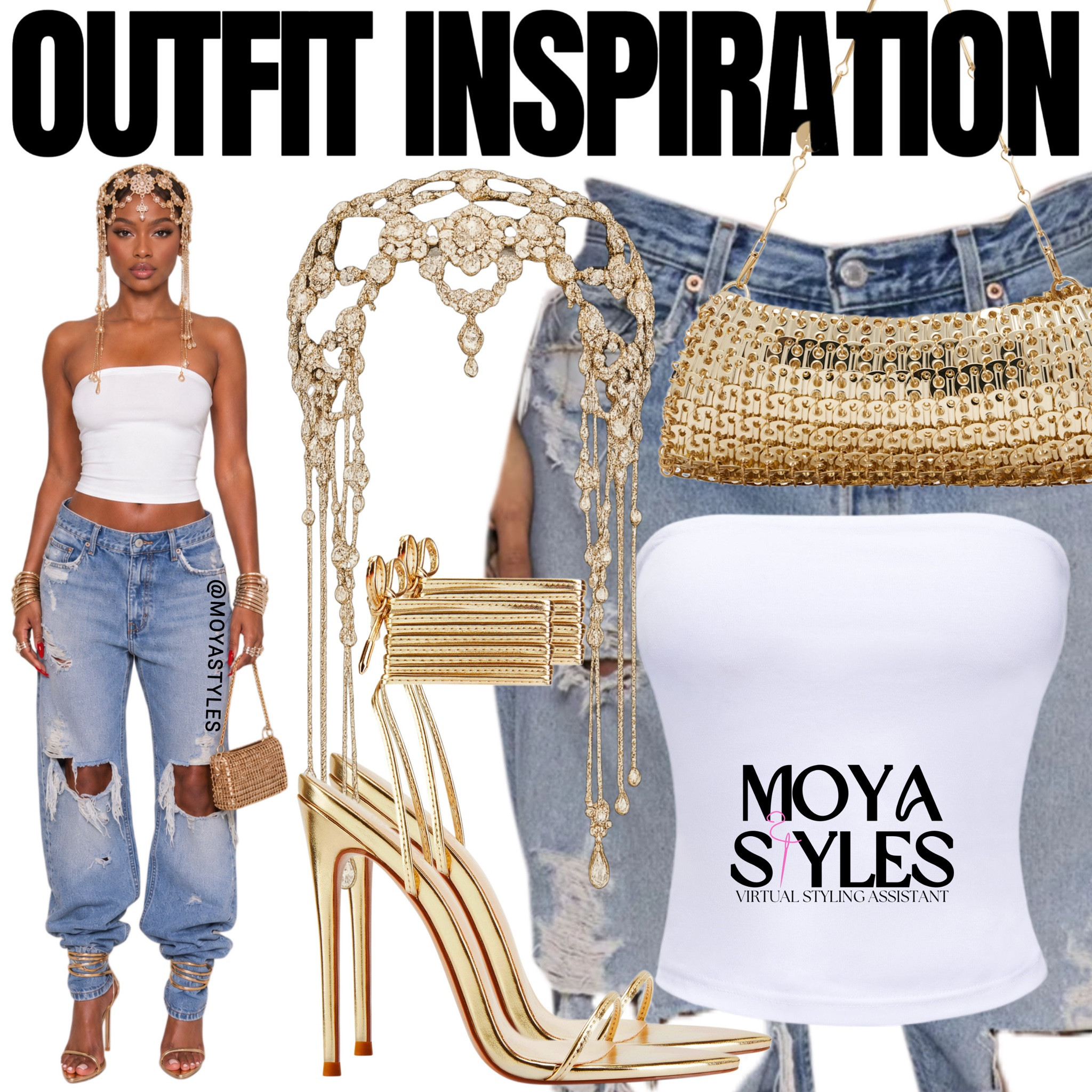 The Golden Edit by Moya Styles 

The jeans are the Destroyed Jeans from Casey Jeàn

#LTKootd