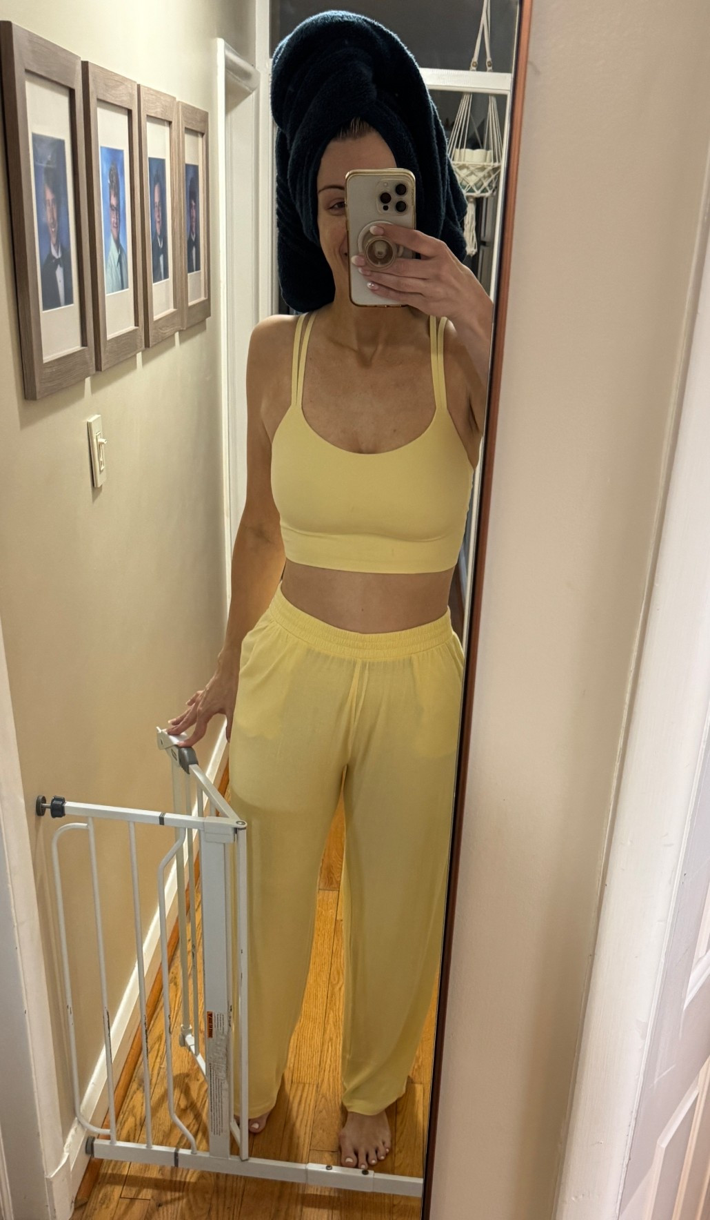 One of my favorite (and softest) sports bras 🧈. The yellow may or may not be in stock, but there are lots of color options! 

Tall girl friendly soft lounging pants…need I say more? 💛

#LTKActive #LTKTall
