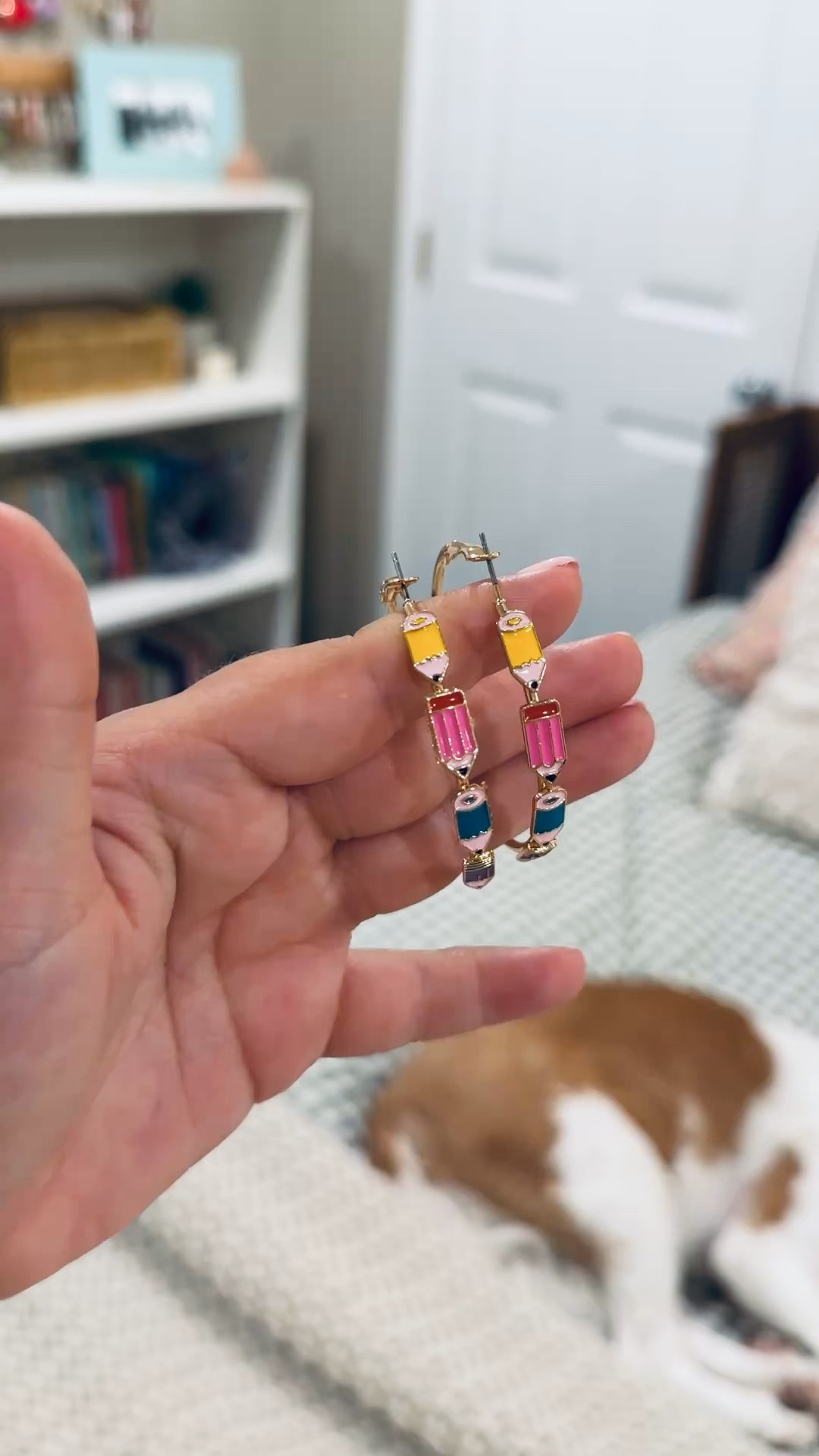 The cutest pencil hoops for educators! 

 