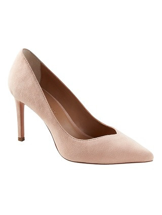 Banana Republic Womens Madison 12-Hour Pump Pink Sundown Suede Size 10 | Banana Republic US