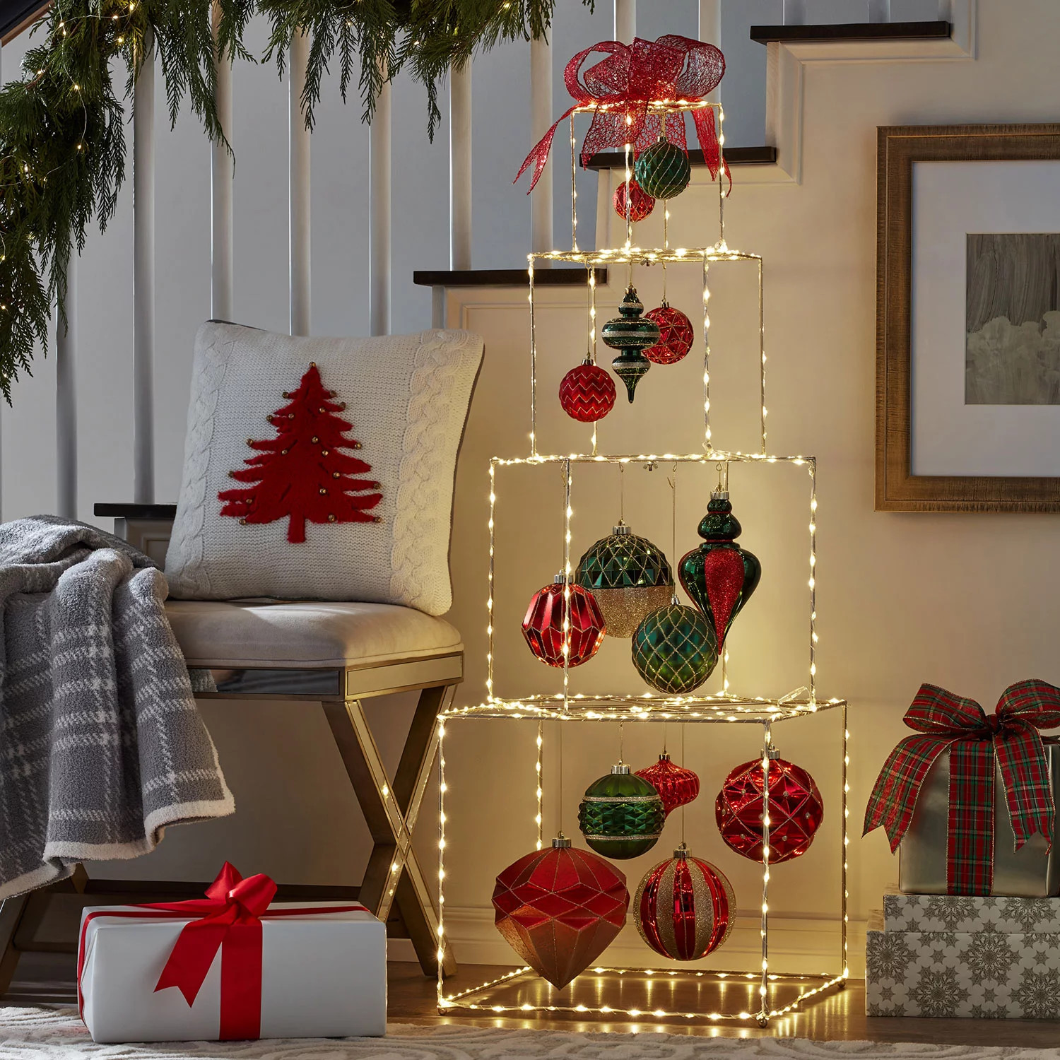 Member's Mark Member's Mark Pre-Lit 52" Stacked Gift Box Décor | Sam's Club