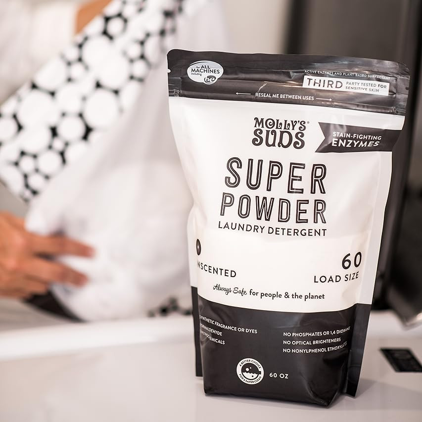 Molly's Suds Unscented Super Powder Detergent | Natural Extra Strength Laundry Soap, Stain Fighting  | Amazon (US)