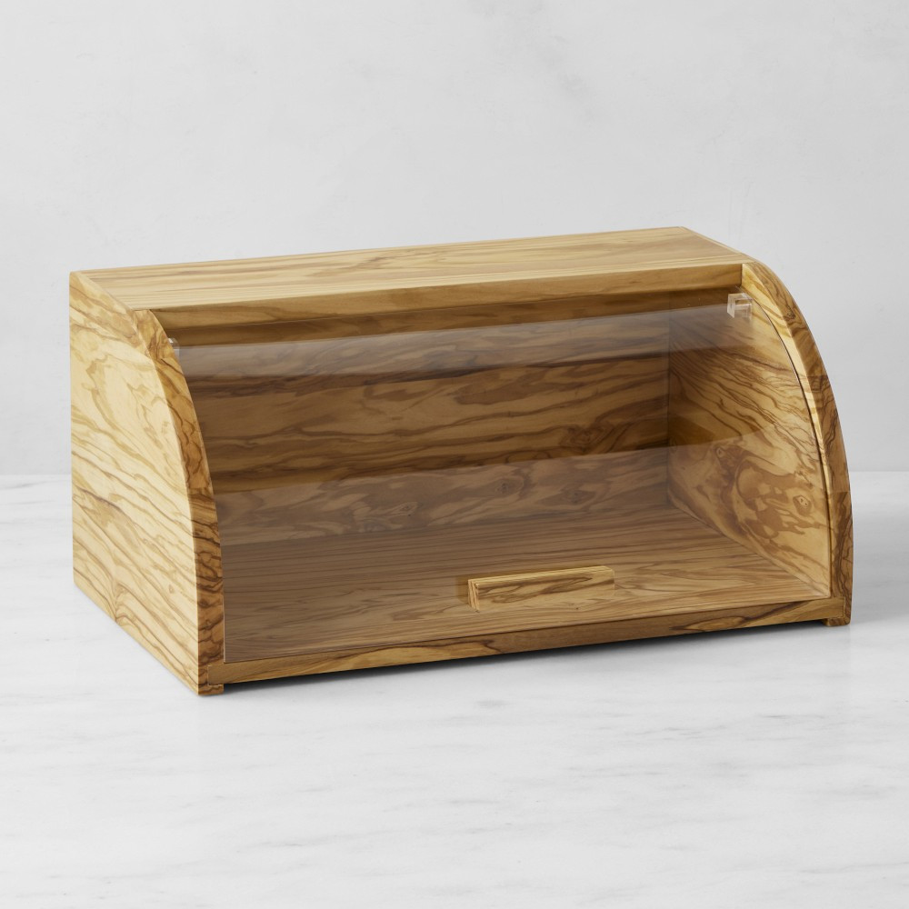 Williams Sonoma Olivewood Bread Box | Williams-Sonoma