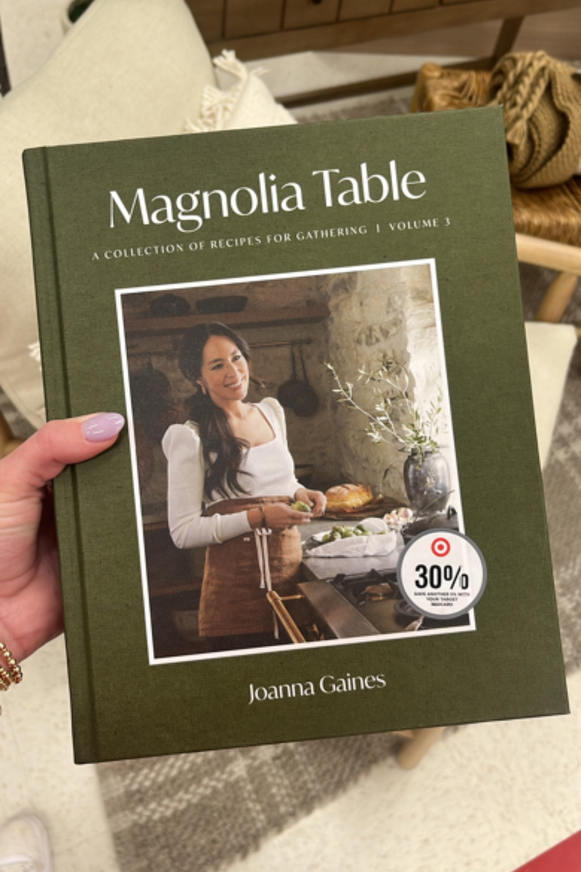 Joanna Gaines 3rd cookbook! Newly released. 30% off at Target 