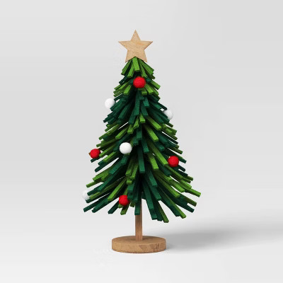10" Christmas Fabric Tree Decor Green - Wondershop™ | Target
