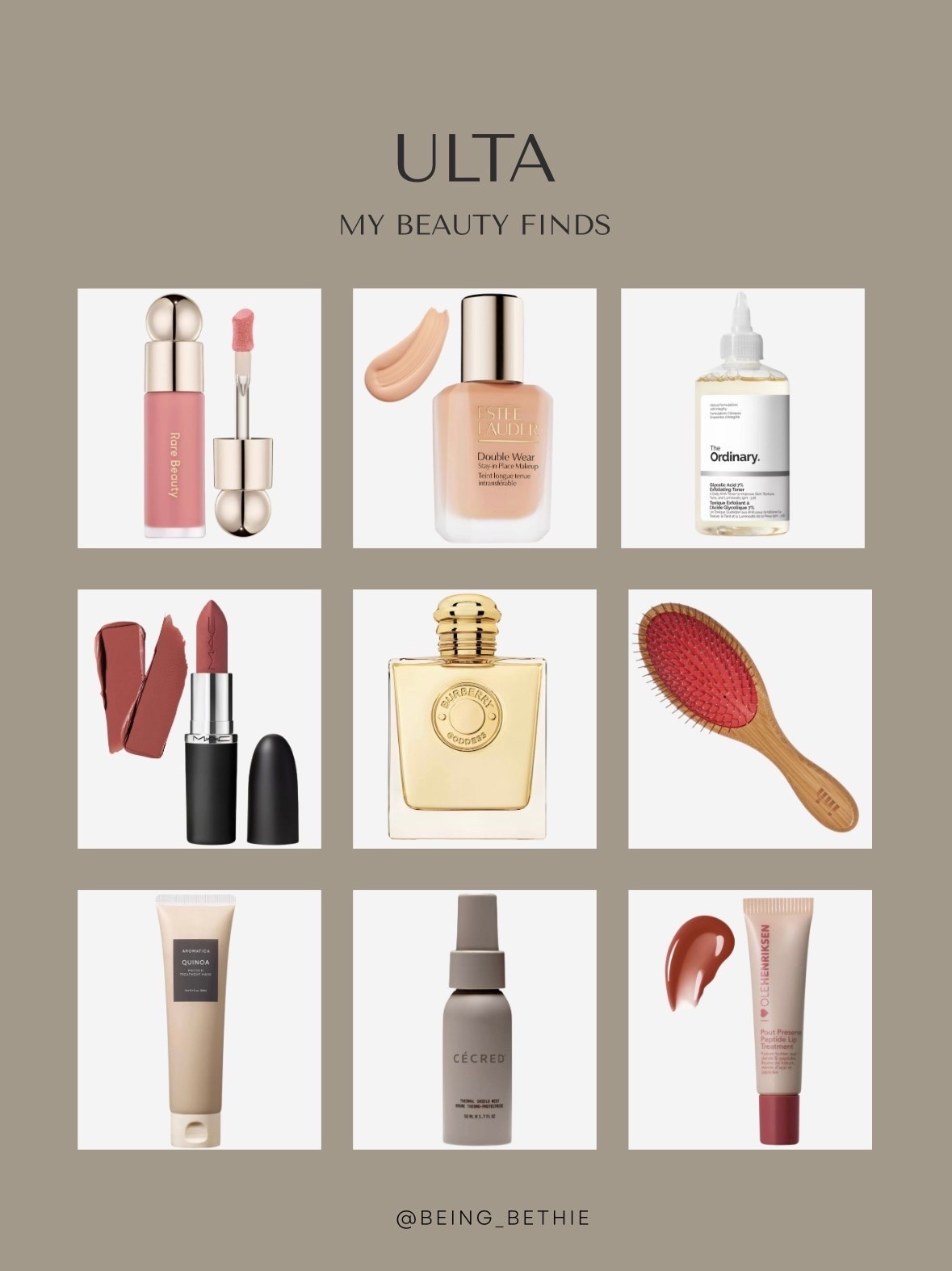 Ulta my beauty finds! 

Make up, perfume, brush, skincare

#LTKSaleAlert #LTKselfcare #LTKgrwm