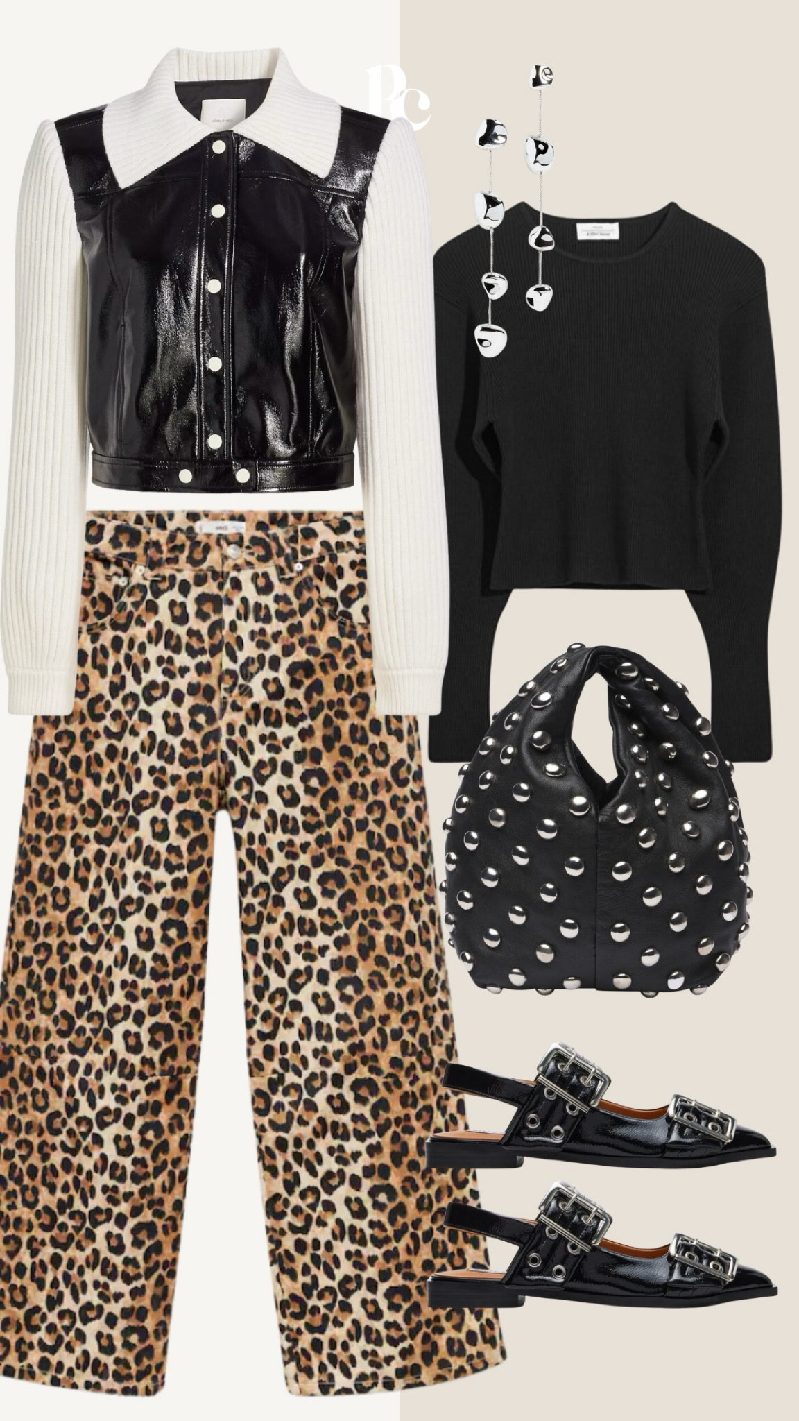 Shoes, knit, and jeans are all under $100🐆