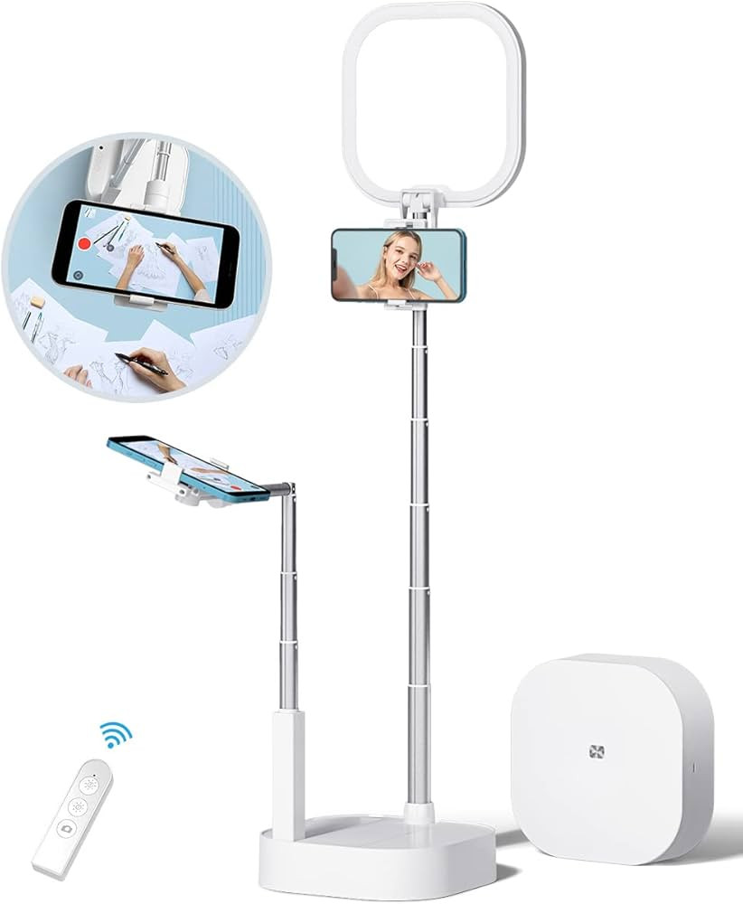 yAyusi Phone Stand for Recording, Overhead 360° Rotation with Two Phone Holders, Content Creator... | Amazon (CA)