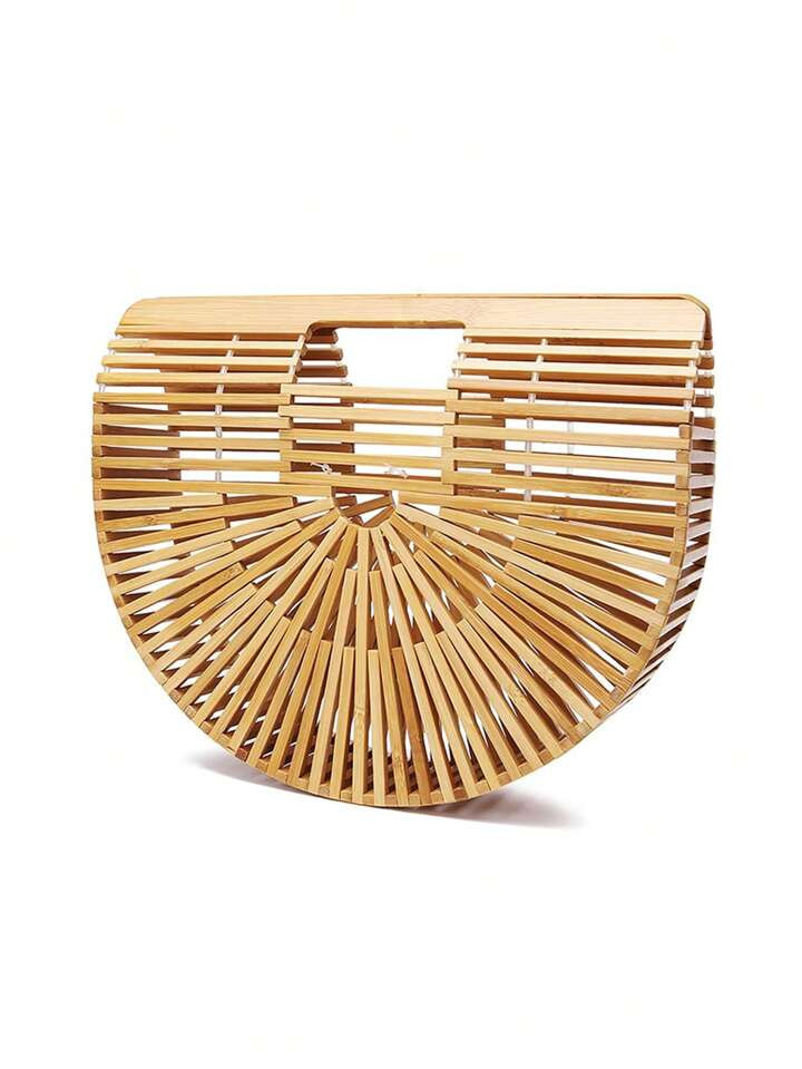 Medium Satchel Bag Bamboo Design Hollow Out
         
        Exclusive
        GBP£17.25 Includ... | SHEIN
