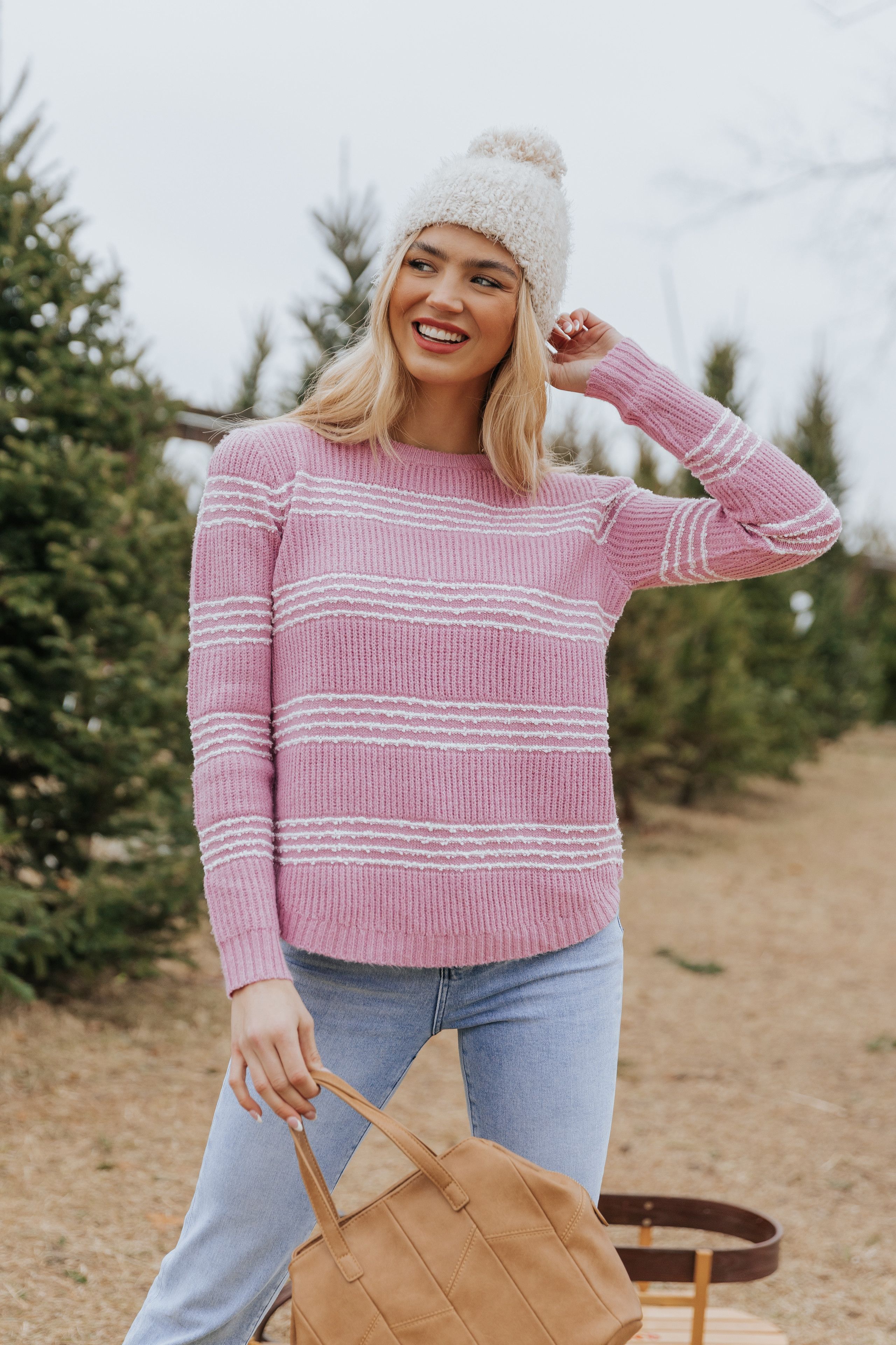 Stella Rose Striped Knit Sweater | Magnolia Boutique