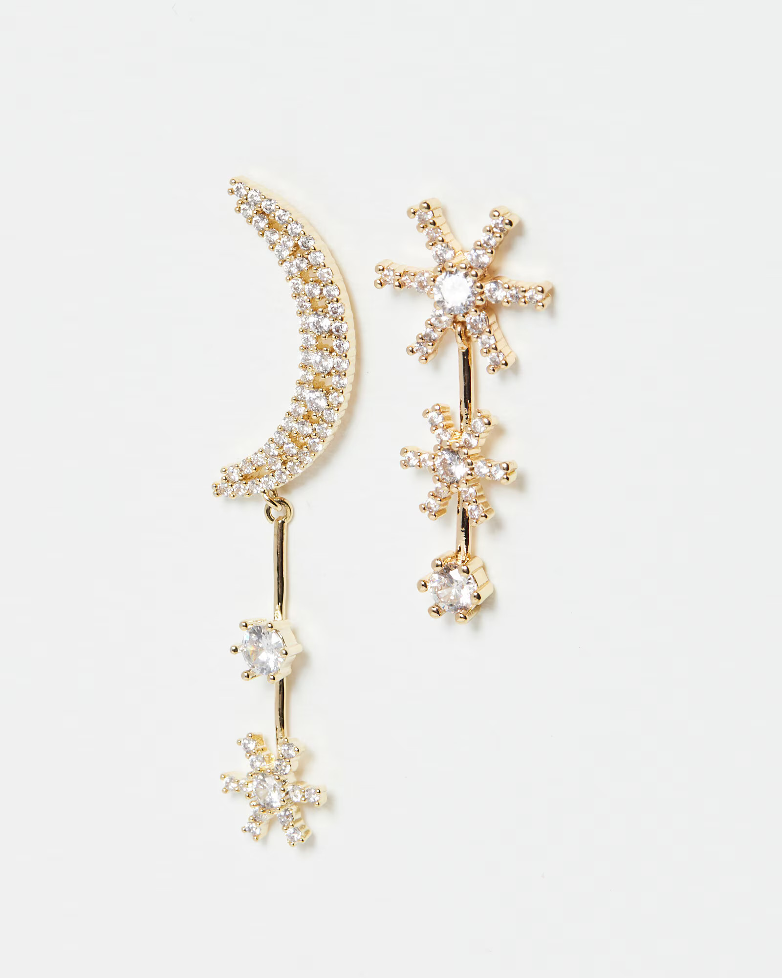 Iris Mismatch Star & Moon Drop Earrings | Oliver Bonas | Oliver Bonas (Global)