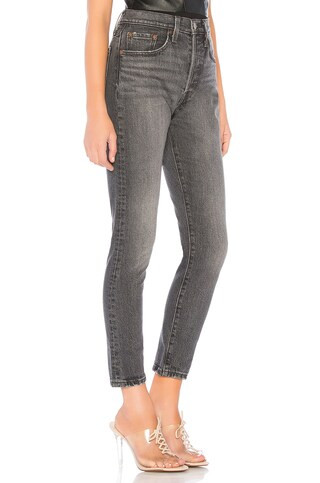 LEVI'S 501 Skinny in Coal Black from Revolve.com | Revolve Clothing (Global)