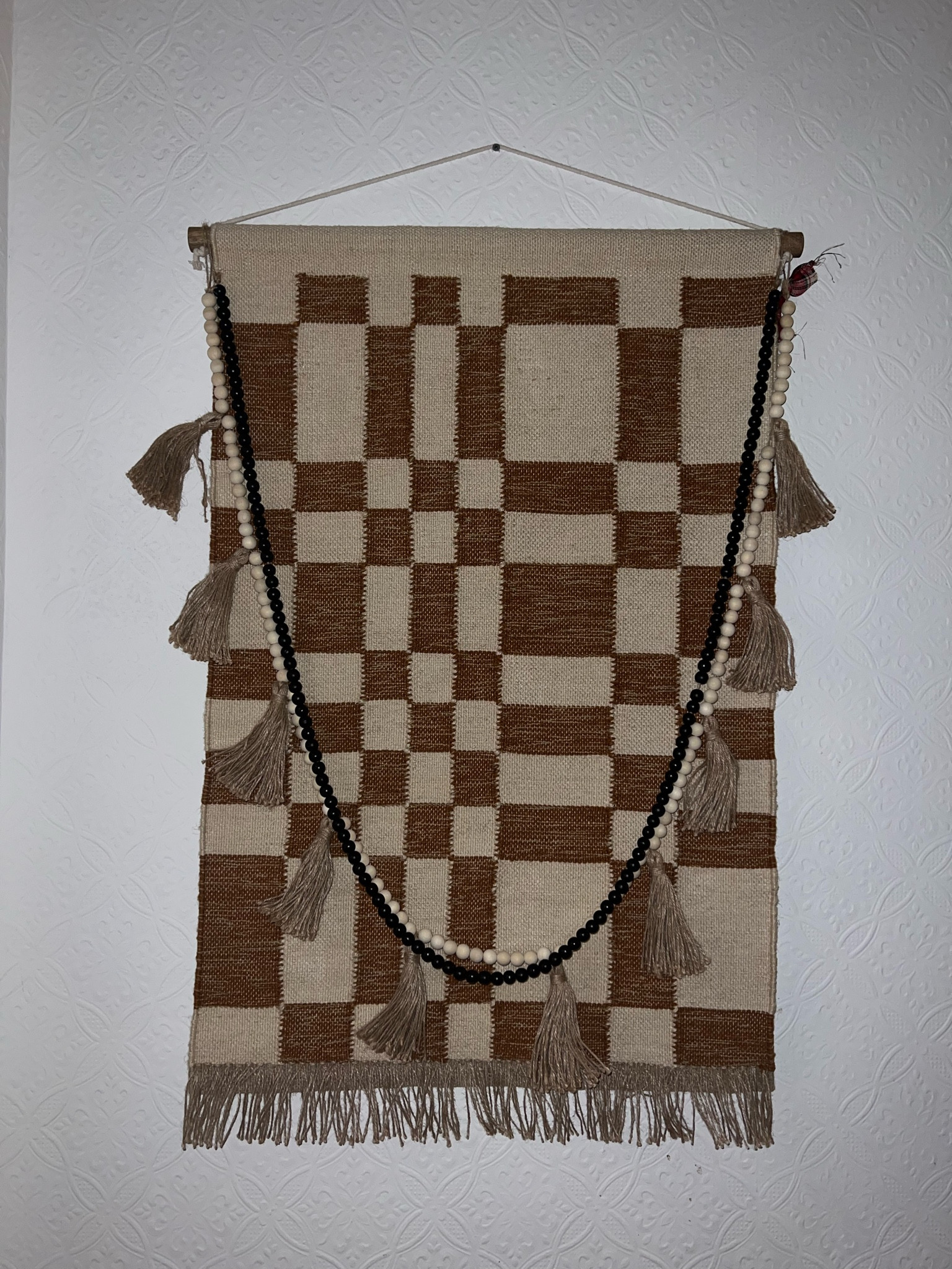 I love this tapestry I grabbed a while back from #Target & for a good price! 

I dressed it up with a couple of beaded strands & love it even more🫶🏼🥰 

#LTKHome #LTKStyleTip #LTKFindsUnder50