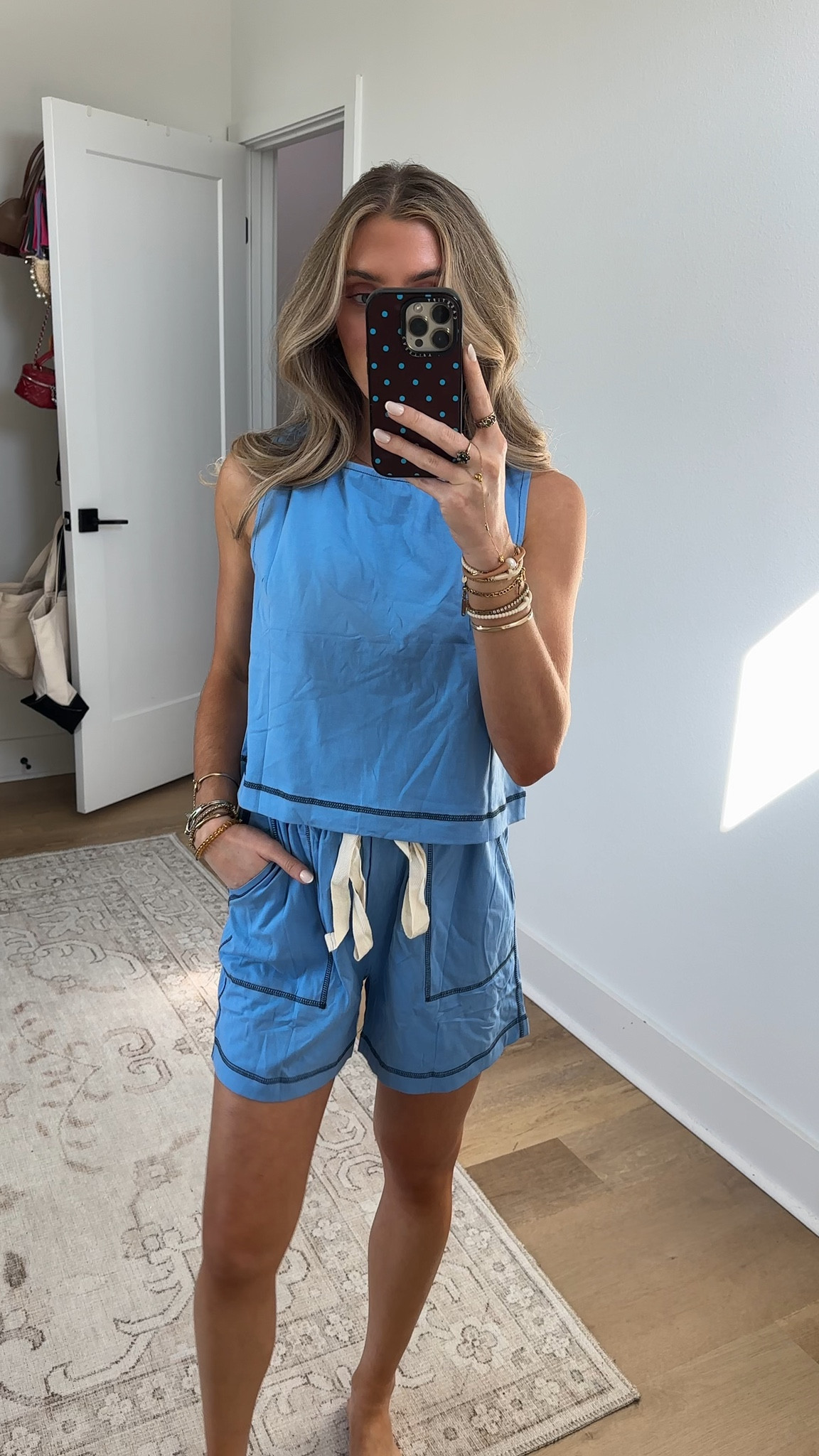 Amazon size small Gozoloma Women's Two Piece Set Sleeveless Tank Top and Drawstring Shorts with Contrast Stitching Design 2026 Summer Outfit

#LTKSeasonal #LTKootd #LTKSwim