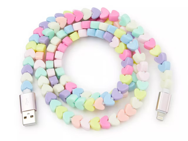 OK Originals Candy Hearts iPhone Charging Cable | DSW