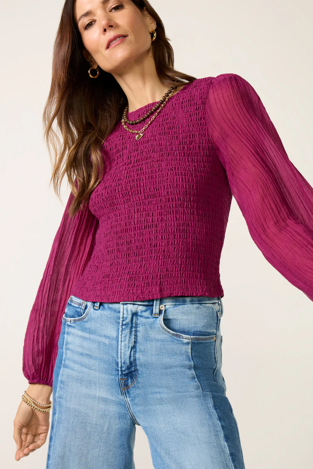 Kendall Smocked Blouse | Evereve