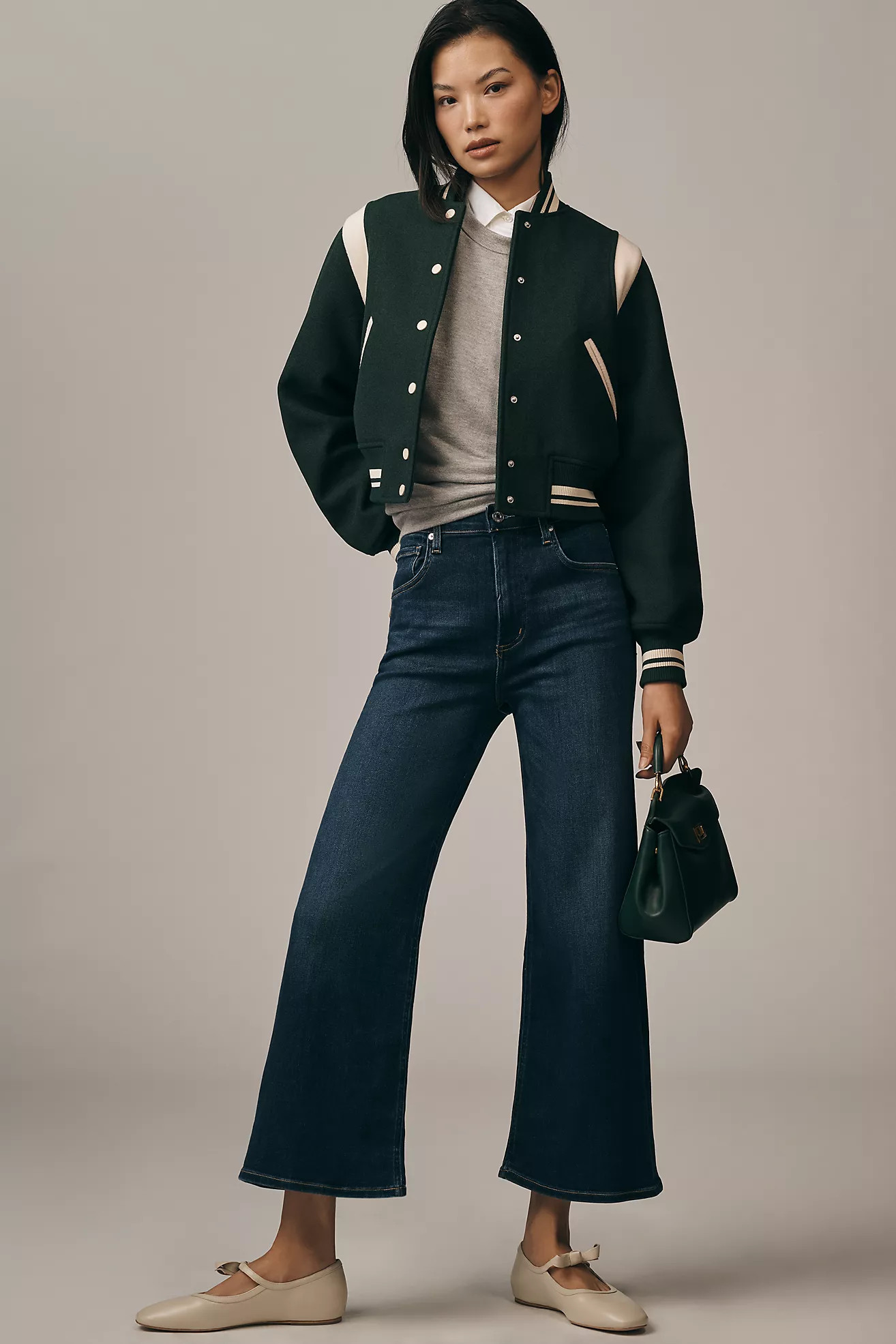 Citizens of Humanity Lyra High-Rise Crop Wide-Leg Jeans | Anthropologie (US)