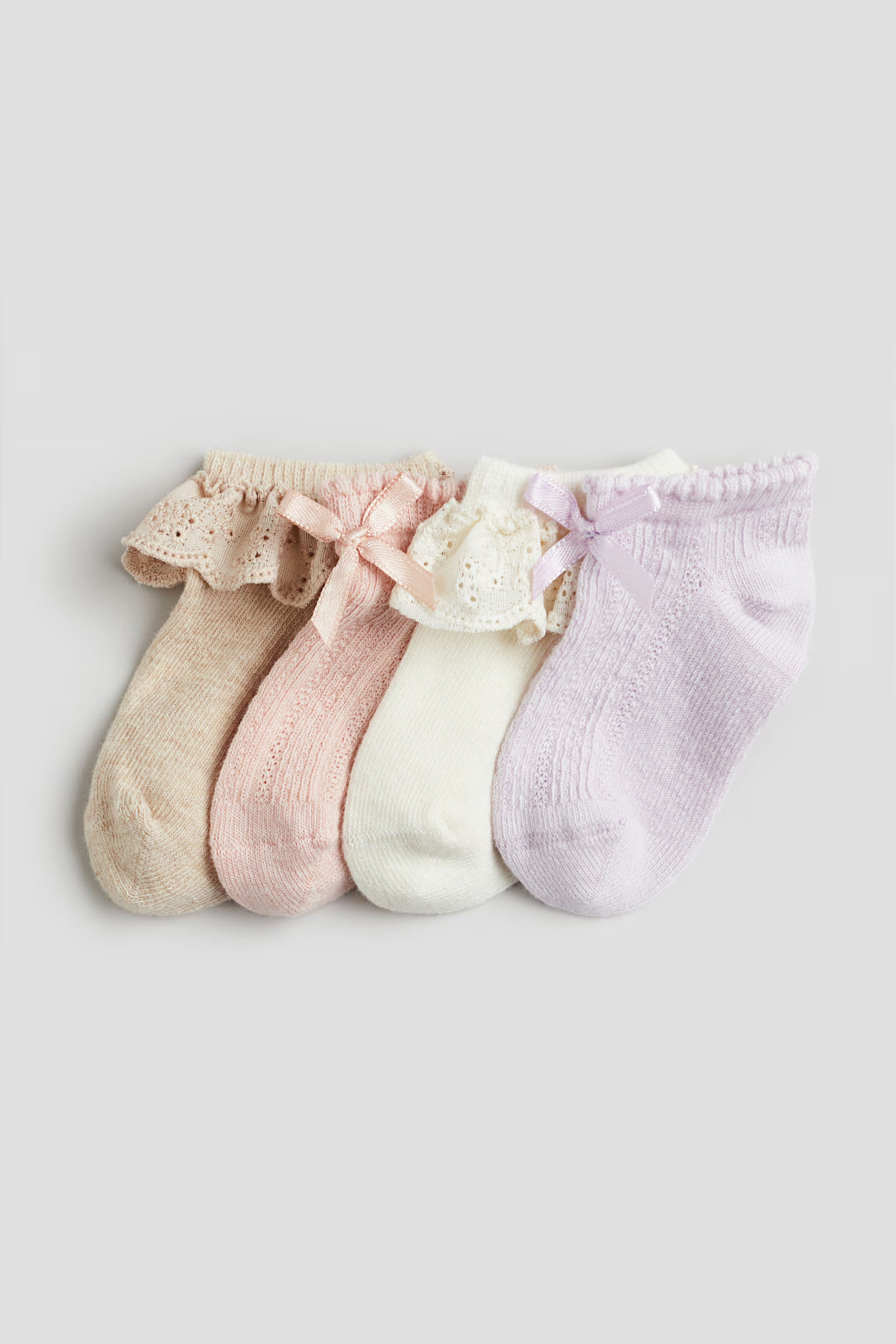 4-pack Ankle Socks | H&M (US + CA)