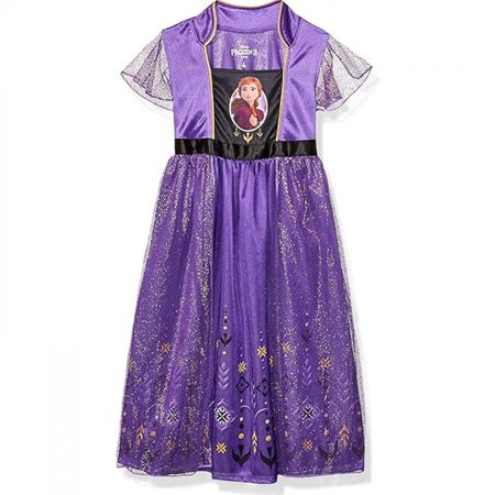 Frozen Anna Girl s Fantasy Gown Pajamas-Size 6 | Walmart (US)