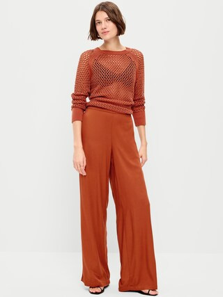 High-Waisted Playa Wide-Leg Pants | Old Navy (US)