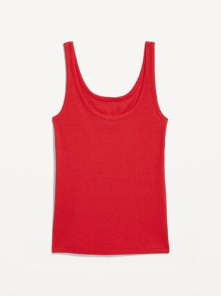 First-Layer Ribbed Scoop-Neck Tank Top | Old Navy (US)