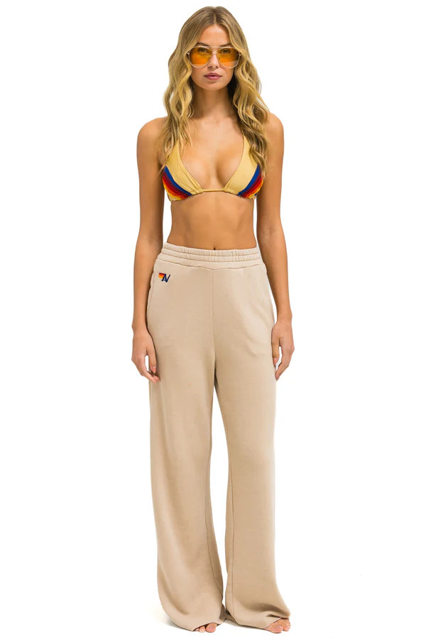 WIDE LEG POCKET SWEATPANTS - SAND | Aviator Nation
