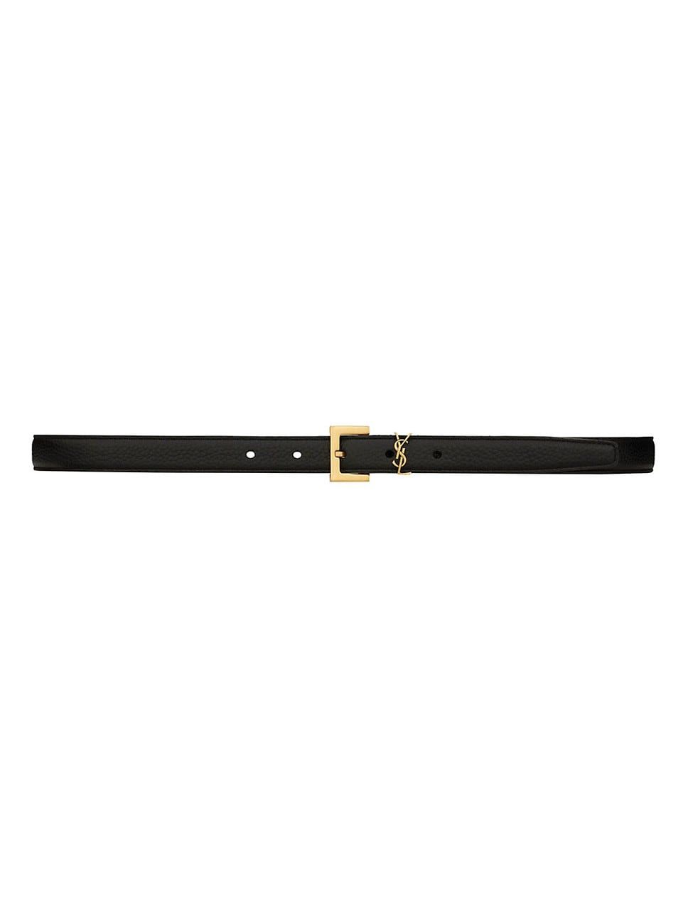 Monogram Leather Belt | Saks Fifth Avenue