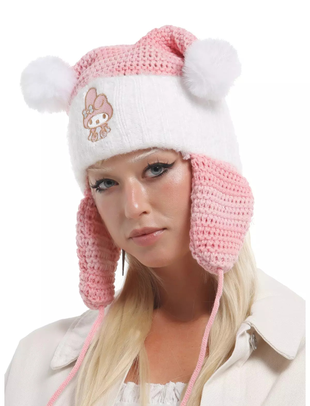 My Melody Subtle Ear Tassel Beanie | Hot Topic