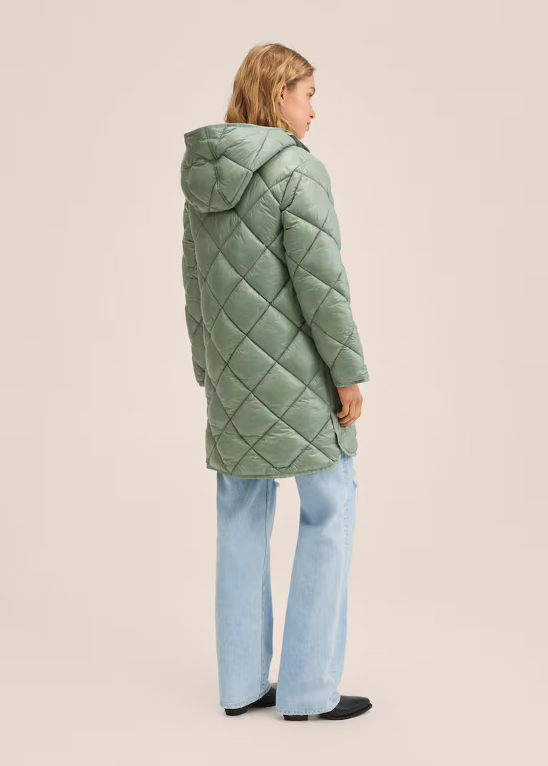 Oversize quilted coat -  Women | Mango USA | MANGO (US)